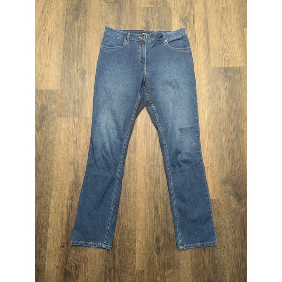 Denim - Rohan Jeans Womens 12 Regular Blue Flex Jeans Slim Cut Medium Wash‎ Denim